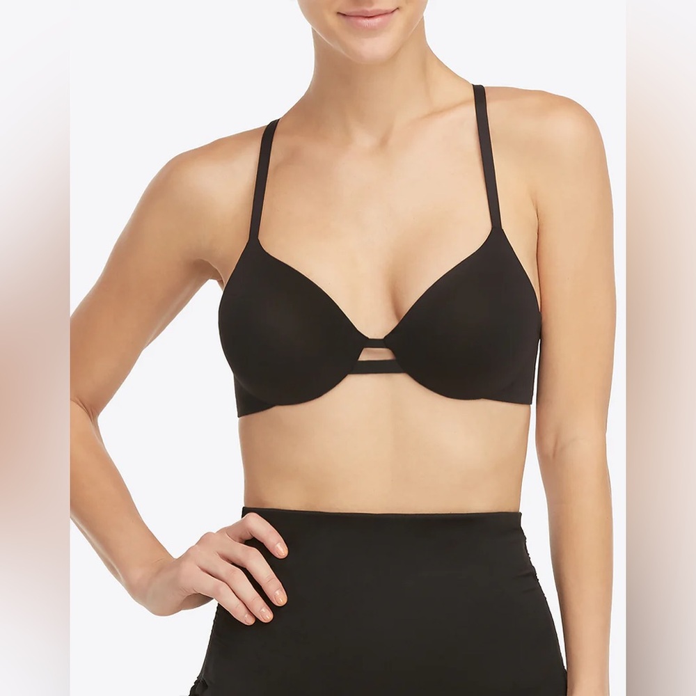 NWT! SPANX ‘swim convertible bra’. Black. 50127R. Last one - size 34B